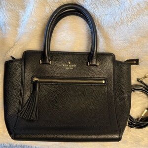 Kate Spade Allyn leather satchel black